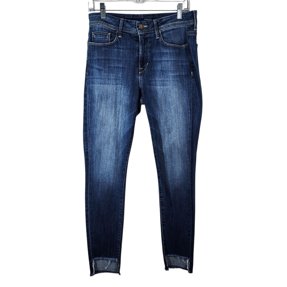 FIDELITY SOLA MID-RISE ANKLE DENIM JEANS